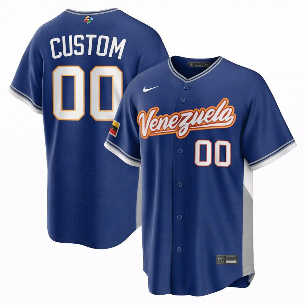 Venezuela Baseball 2026 World Baseball Classic Stadium Custom Jersey - Royal-Pro Kit Vault | Brand New 26/27 Sports Jerseys